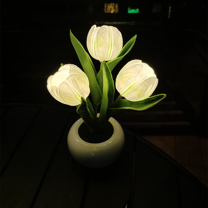 LED Tulip Night Light Simulation Flower Table Lamp LED Lights