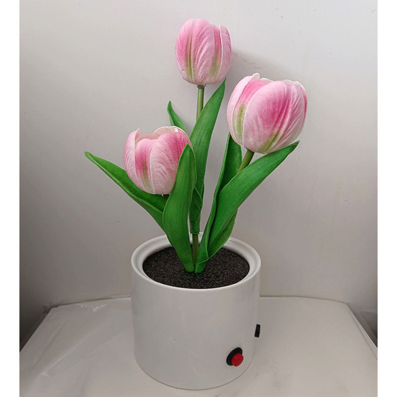 LED Tulip Night Light Simulation Flower Table Lamp LED Lights