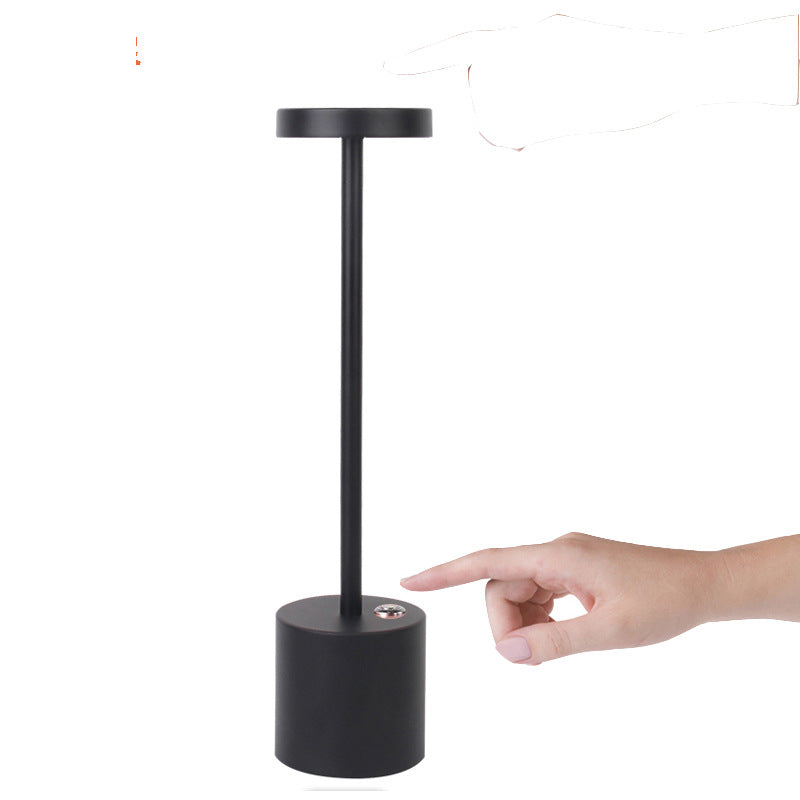 LED Aluminum Rechargeable Desk Lamp Touch Dimming Metal Table Lamps