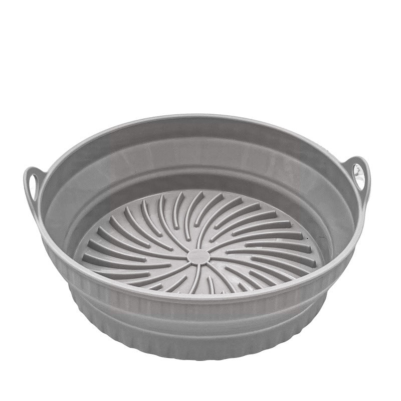 Kitchen Collapsible Air Fryer Silicone Pot Reusable Round Square Liners