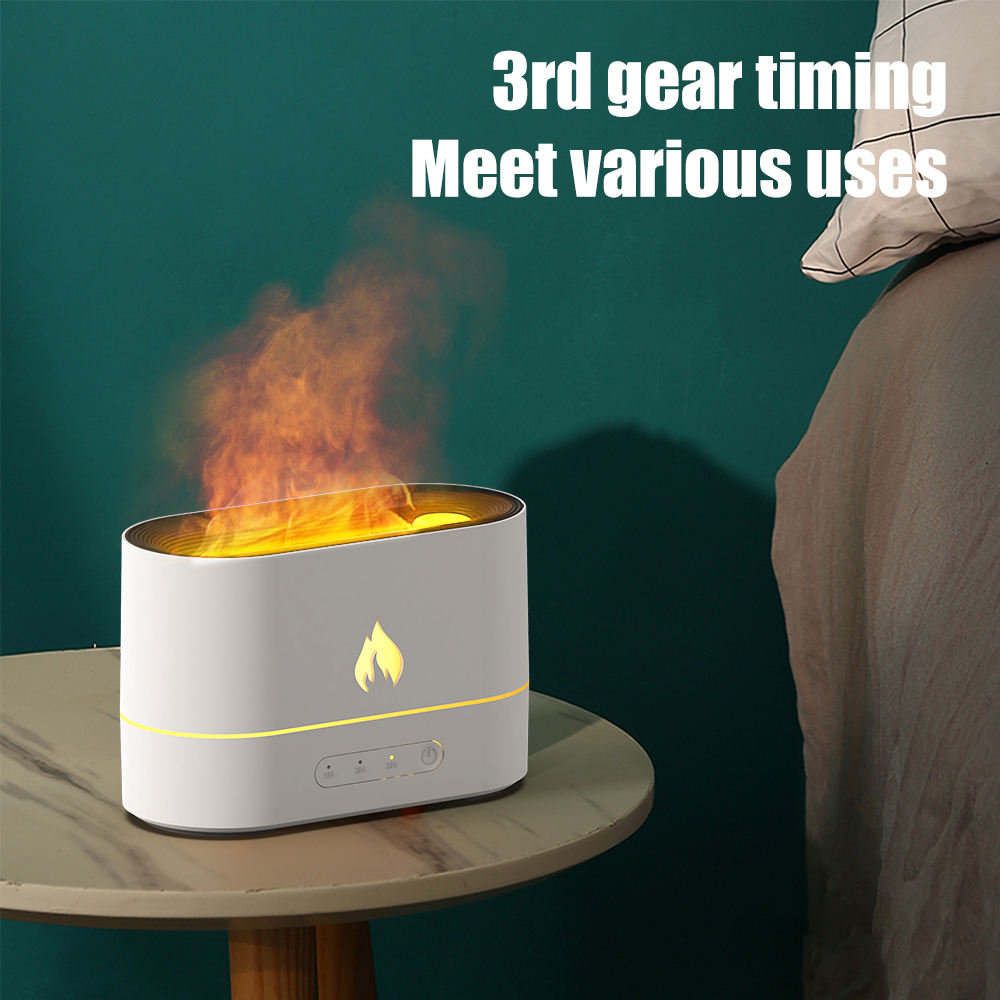 250ML Simulation Flame Jellyfish Air Humidifiers Fragrance Aromatherapy