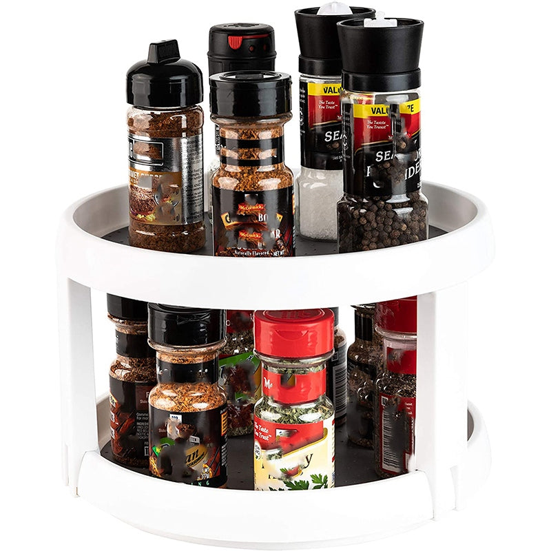 Multi Level Rotary Kitchen Spice Manager for Cabinets Pantries