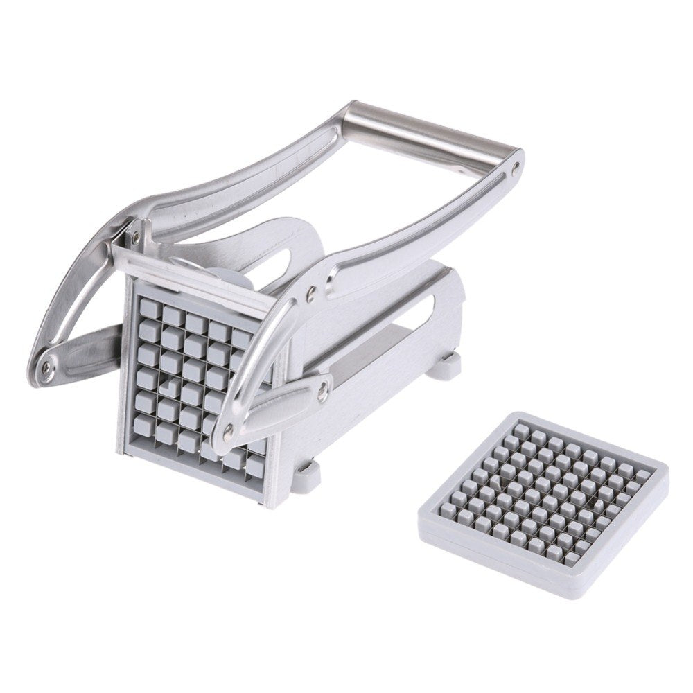 2 Blades Potato Cutter Chopper Stainless French Fries Slicer