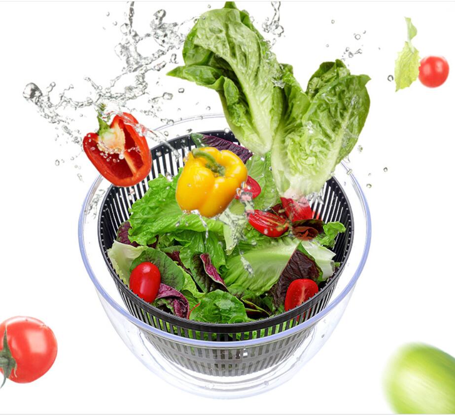 2 in 1 Washing Dehydrating Press Salad Bowl