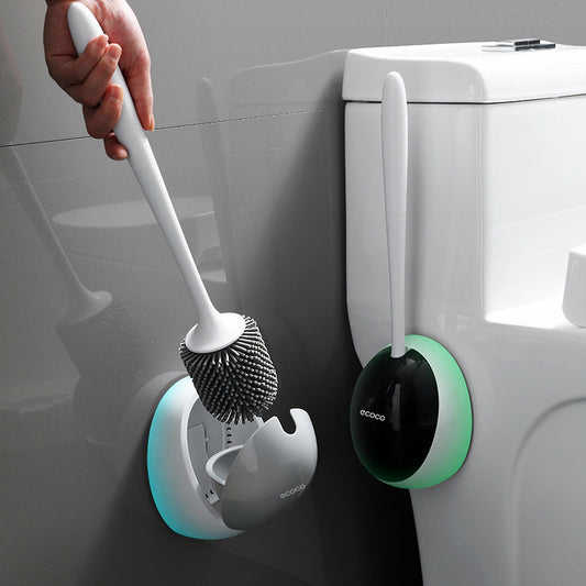 Toilet Brush with Silicone Holder Wall-mounted