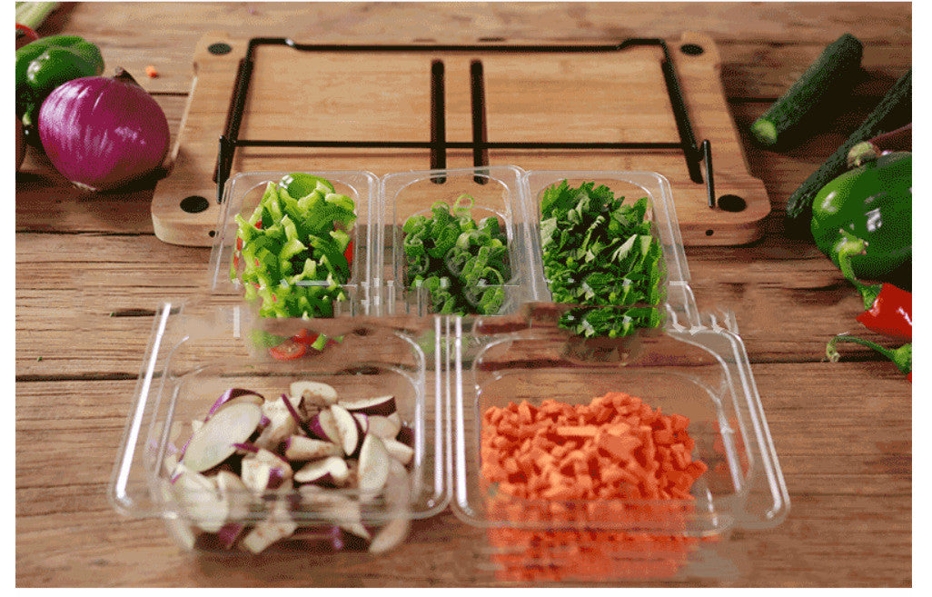 Vegetable Kitchen Cutting Board With Trays Storage Box Multifunction