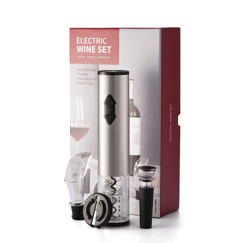 Electric Wine Opener Corkscrew Foil Cutter Set Automatic