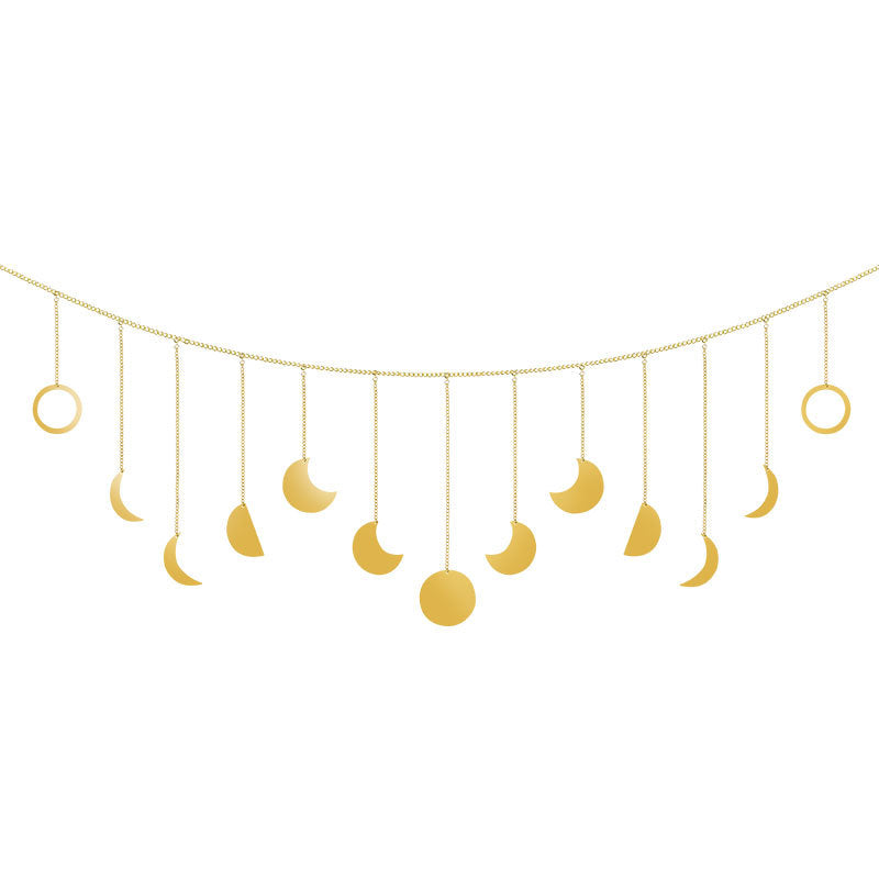 Lunar Eclipse Ornaments Boho Home Decor Moons Simplicity Garland