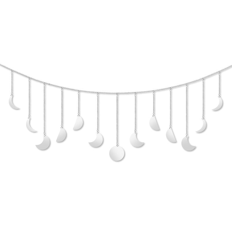 Lunar Eclipse Ornaments Boho Home Decor Moons Simplicity Garland
