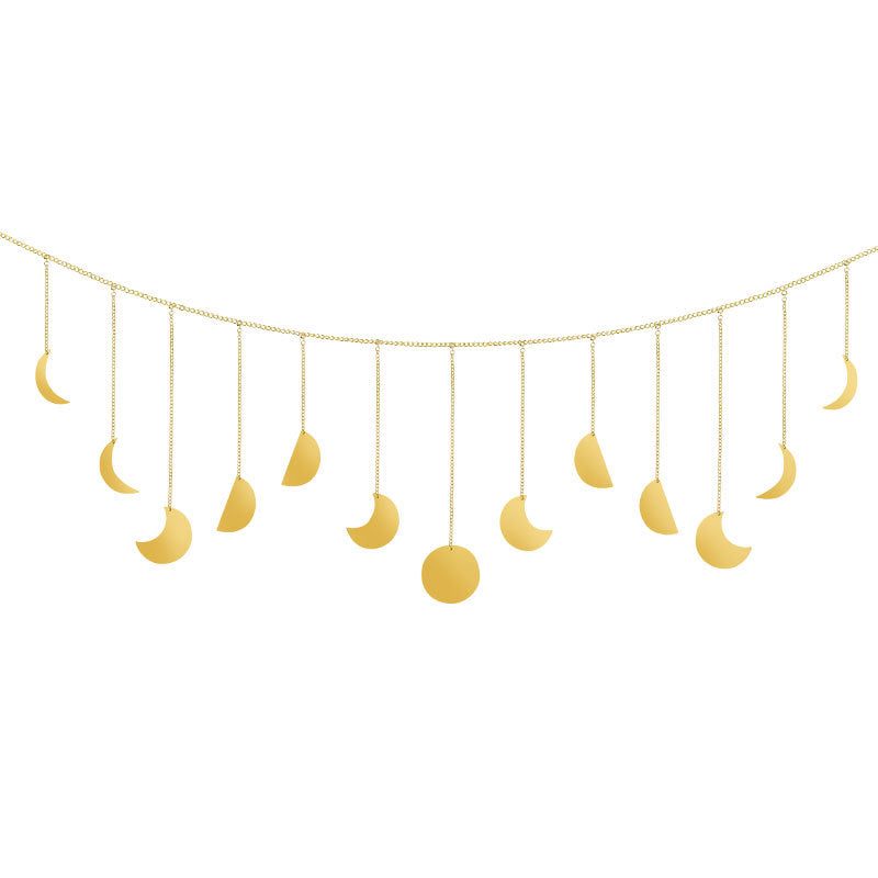 Lunar Eclipse Ornaments Boho Home Decor Moons Simplicity Garland