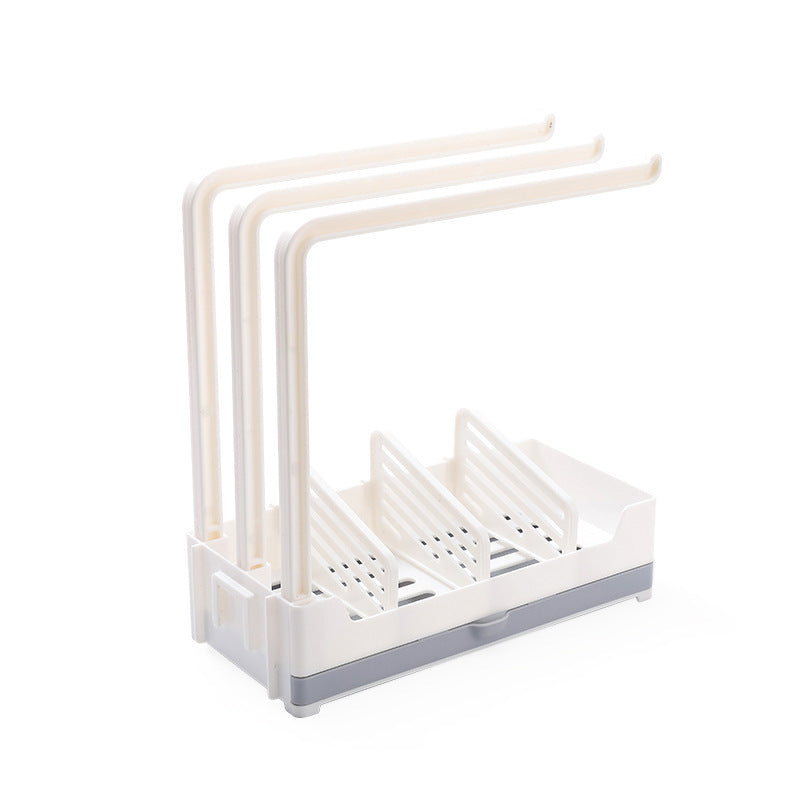 Drain Rack Sponge Storage Rack with Tray Perforation Wall Hanging