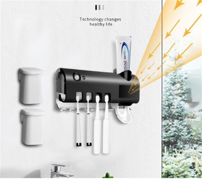 Bathroom Toothbrush Holder With Toothpaste Dispenser Electric Toothbrush