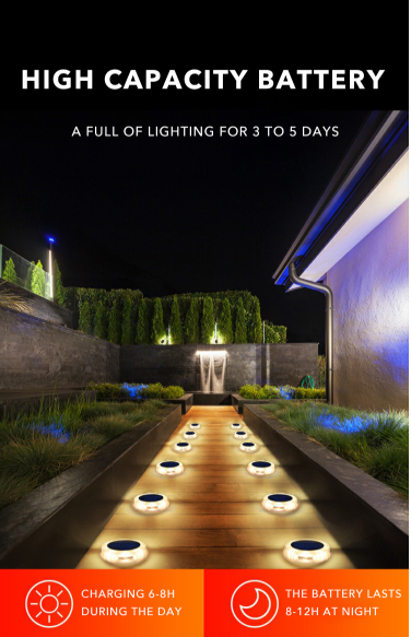 12Led Solar LED Light Outdoor Lawn Lamp Garden Light Courtyard