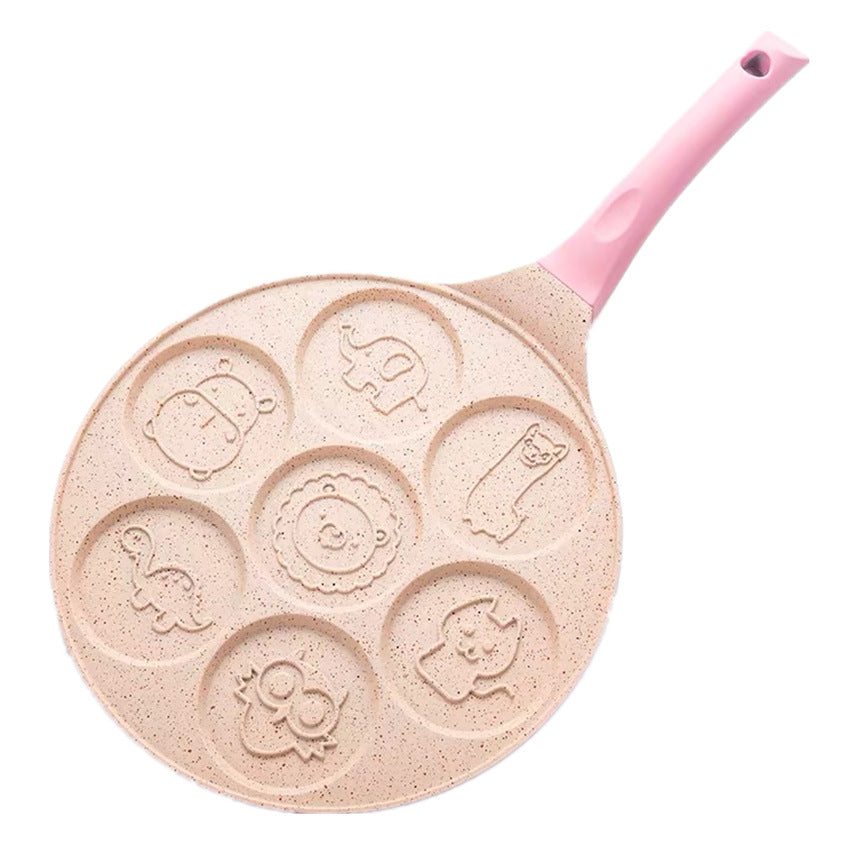 Aluminum Alloy Frying Pan Non-stick Seven-hole Breakfast pan