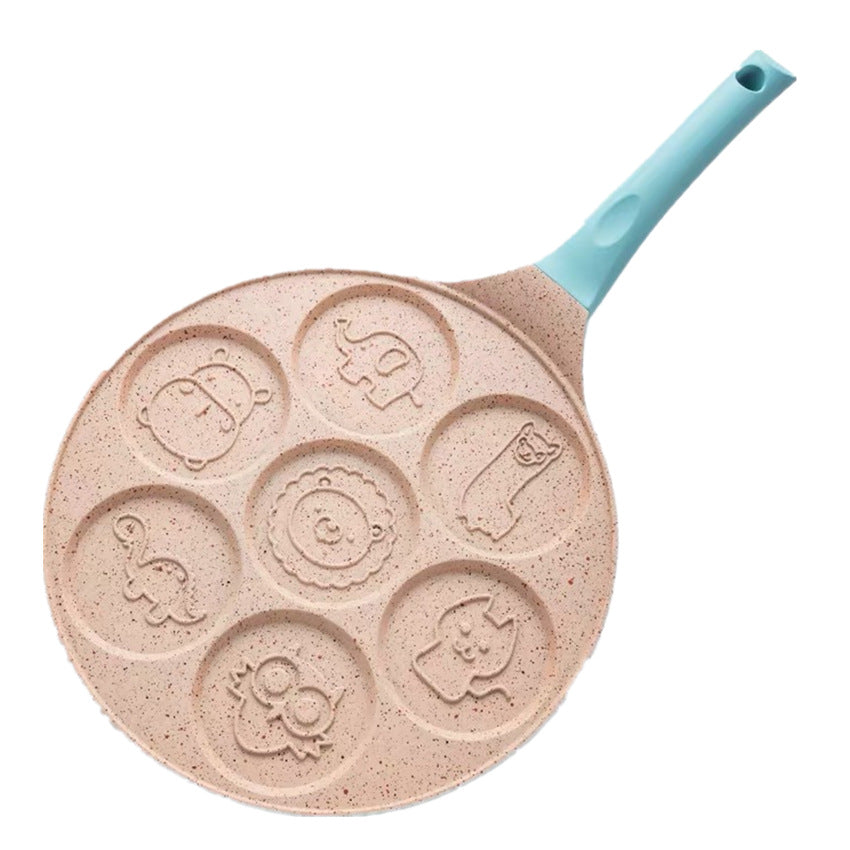 Aluminum Alloy Frying Pan Non-stick Seven-hole Breakfast pan