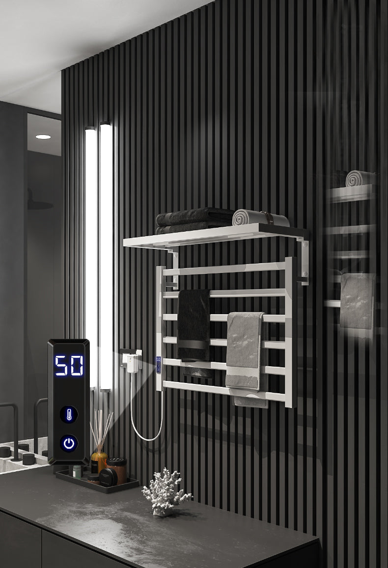 Bathroom Electric Bath Towel Warmer Heating Towel Shelf Rack Towel