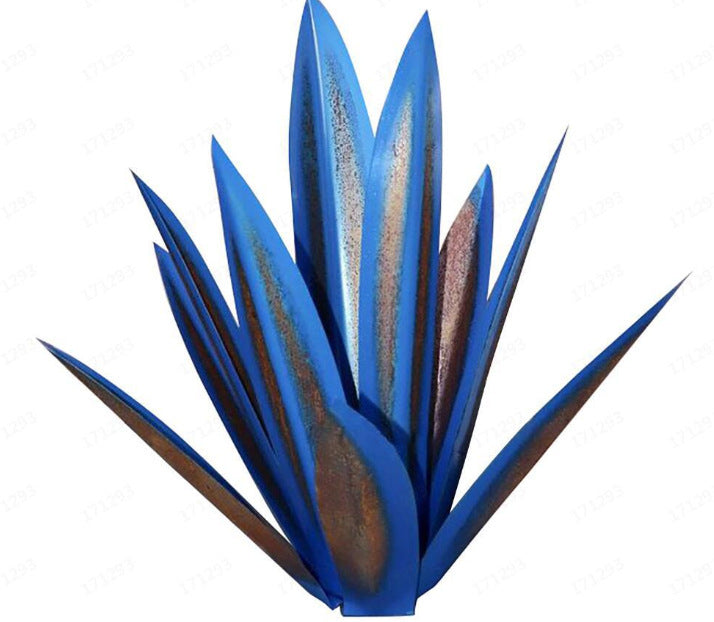 Metal Art 9 Leaves Tequila Rustic Sculpture Rust Garden Yard Art