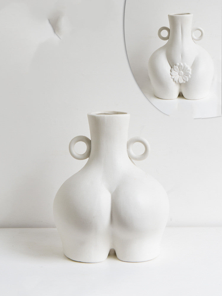Nordic Human Body Ceramics Vases Home Decoration Accessories