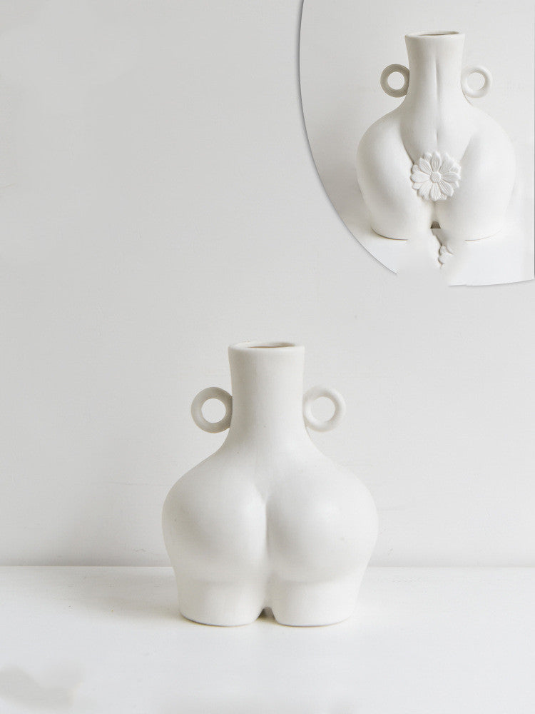 Nordic Human Body Ceramics Vases Home Decoration Accessories