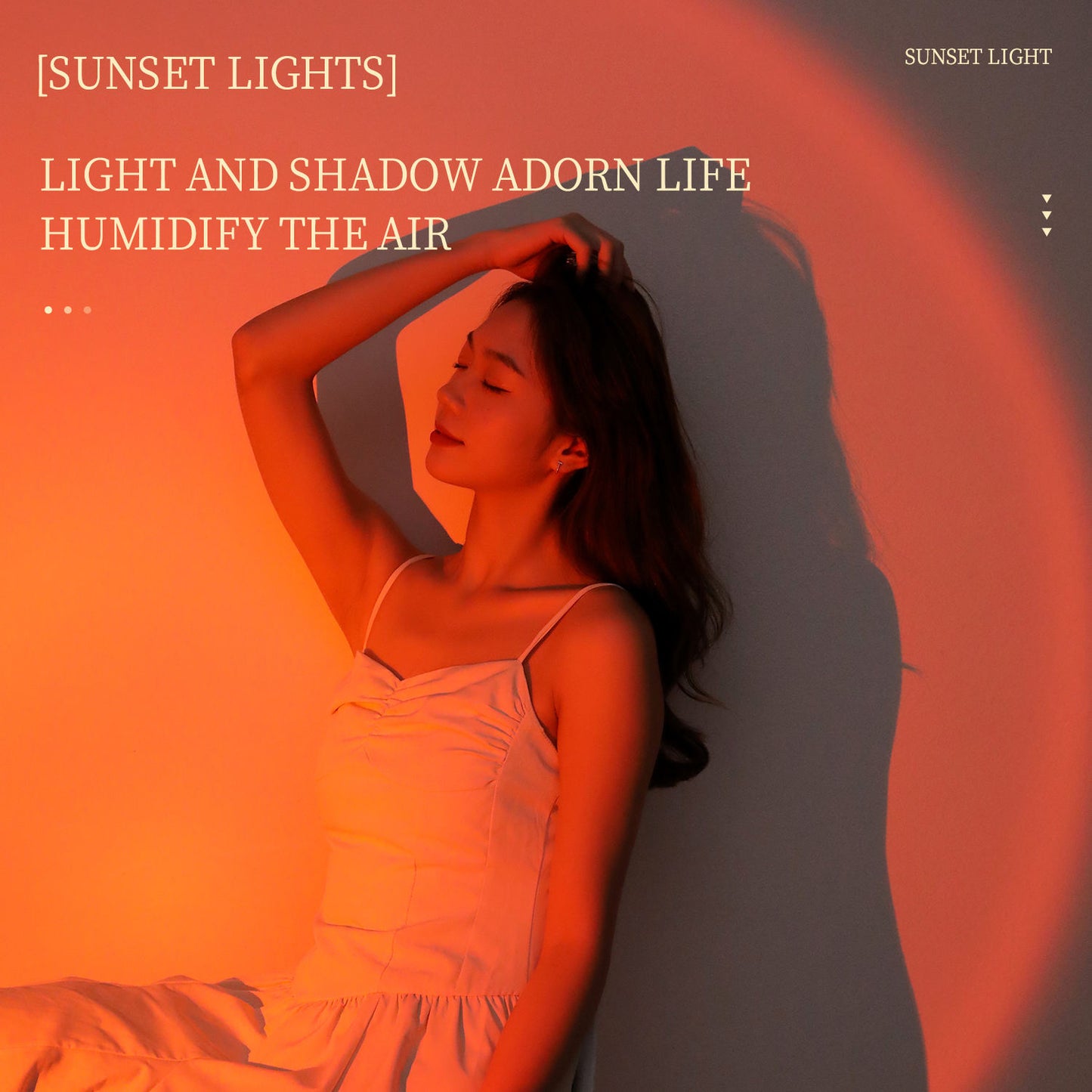2 in 1 Sunset Lamp Humidifier Creative Competitive Price Portable