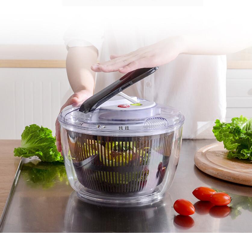 2 in 1 Washing Dehydrating Press Salad Bowl