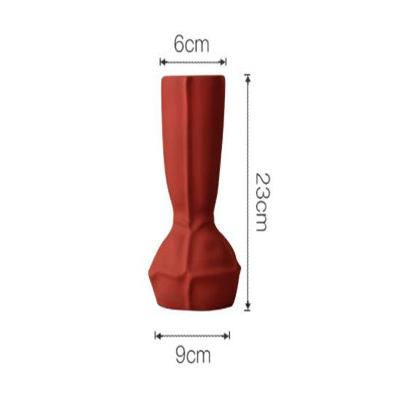 Nordic Simple Morandi Art Vase Villa Home Vases Decoration