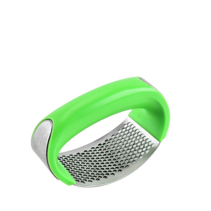 Stainless Steel Garlic Masher Garlic Press Household Manual Curve