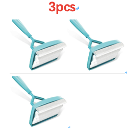 Lazy person retractable fiber cleaning rod cleaning brush door frame baseboard mop.