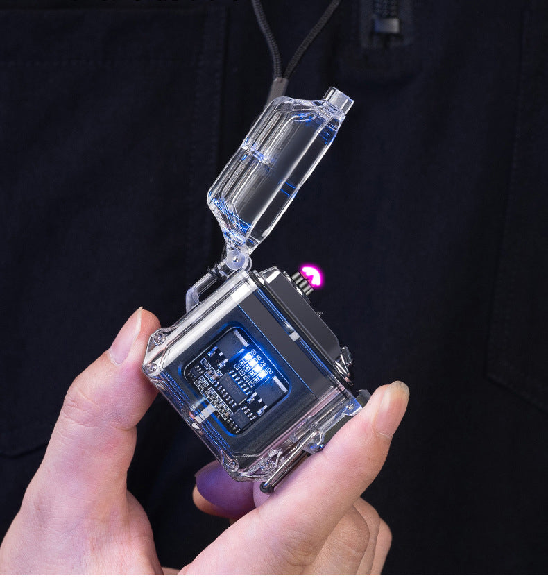 USB Lighter Windproof Double Arc Lighter Cigarette Lighter