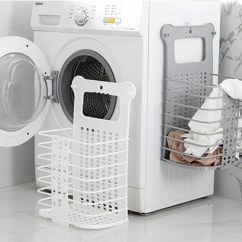 Foldable Laundry Storage Basket With Handle Dirty Cloth Organizer Basket