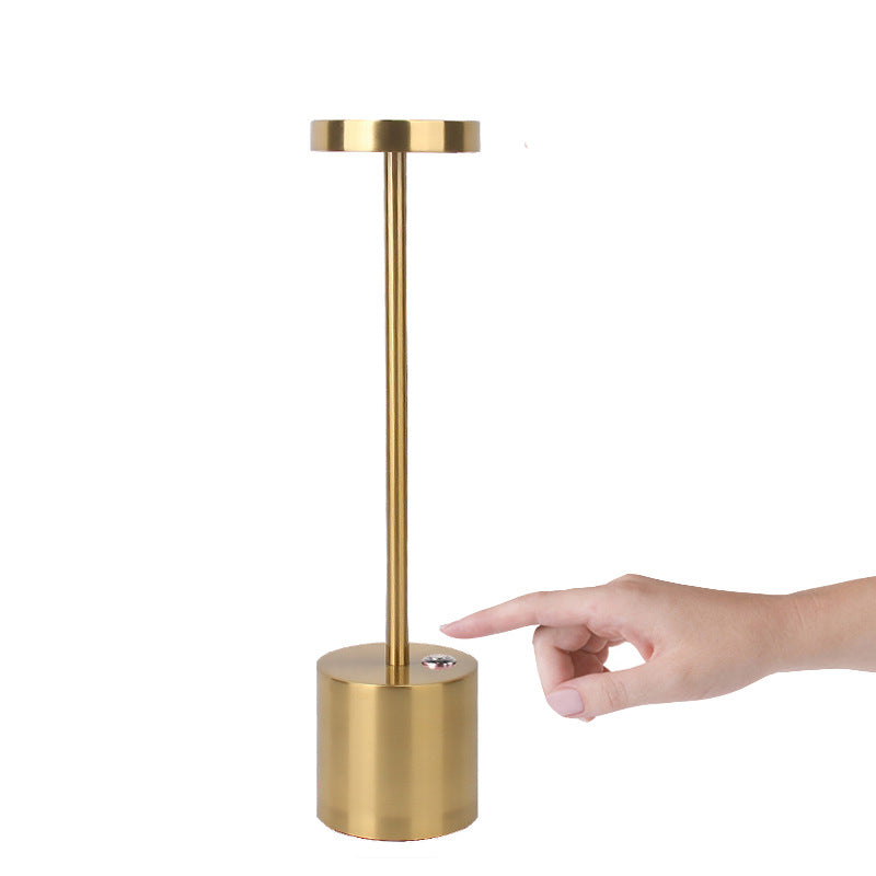 LED Aluminum Rechargeable Desk Lamp Touch Dimming Metal Table Lamps