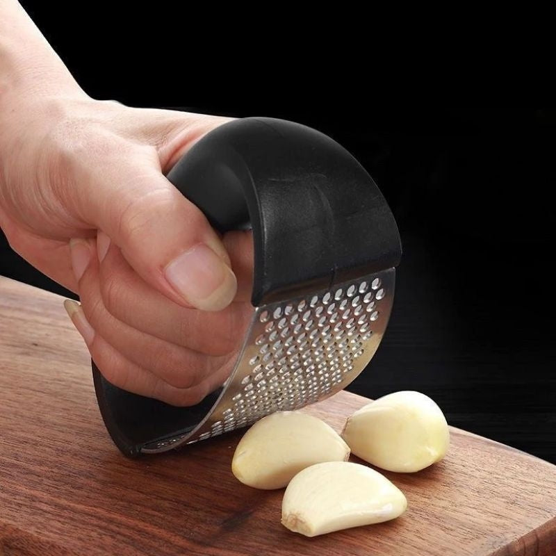 Stainless Steel Garlic Masher Garlic Press Household Manual Curve
