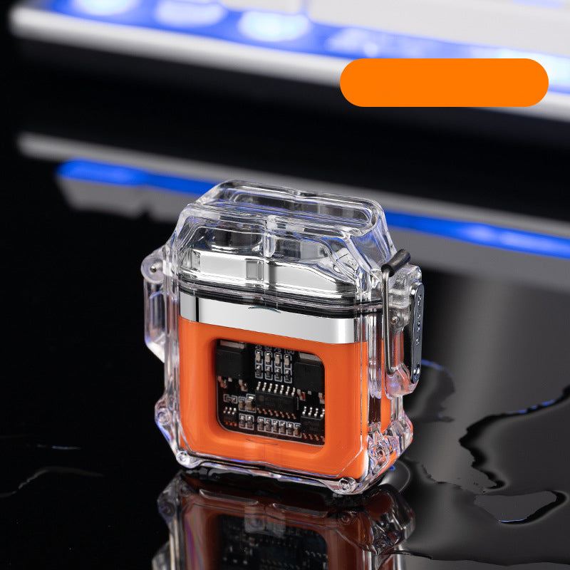 USB Lighter Windproof Double Arc Lighter Cigarette Lighter