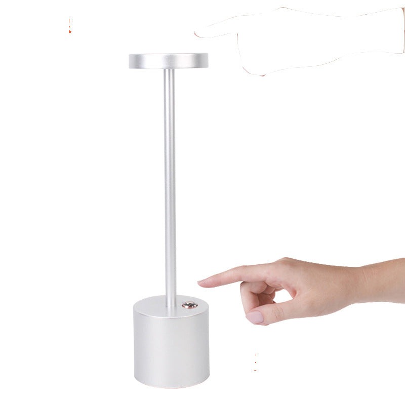 LED Aluminum Rechargeable Desk Lamp Touch Dimming Metal Table Lamps