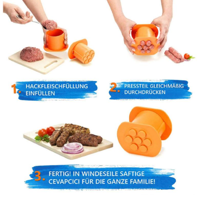 Hot Dog Maker Meat Strip Squeezer Plastic Rapid Prototyping