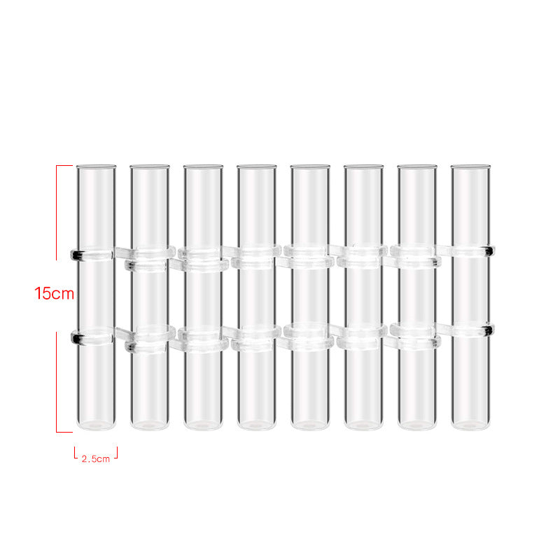 Test Tube Clear Glass Vase For Plant Bottle Flower Pot Decor