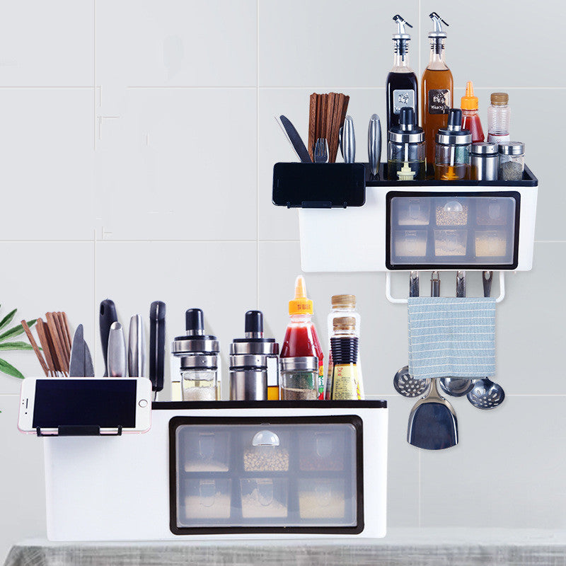 Kitchenware Rack Seasoning Storage Box Multifunctional Condiment Storage