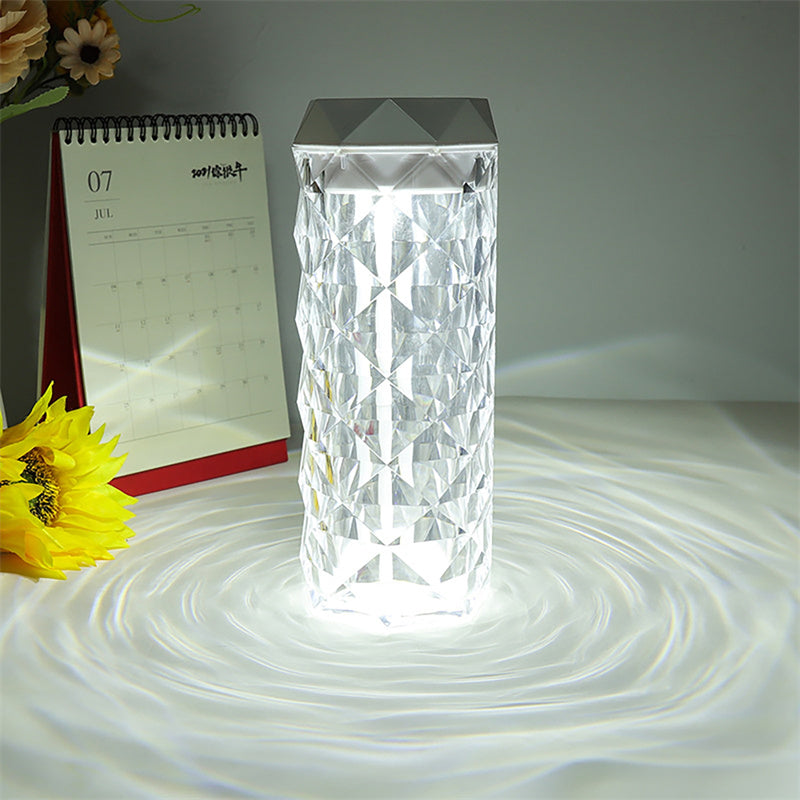 Crystal Lamp Air Humidifier Color Night Light Touch Lamp