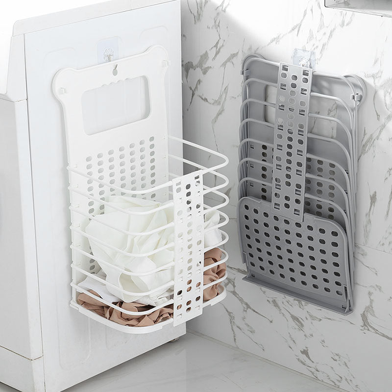 Foldable Laundry Storage Basket With Handle Dirty Cloth Organizer Basket