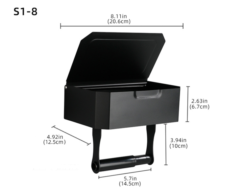 Stainless Steel Bathroom Toilet Punch Free Tissue Box