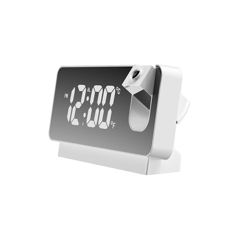 3D Projection Alarm Clock LED Mirror Clock Display With Snooze Function=