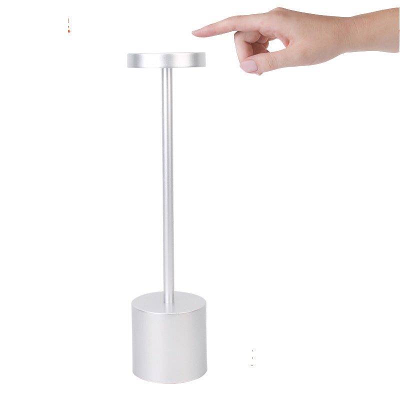 LED Aluminum Rechargeable Desk Lamp Touch Dimming Metal Table Lamps