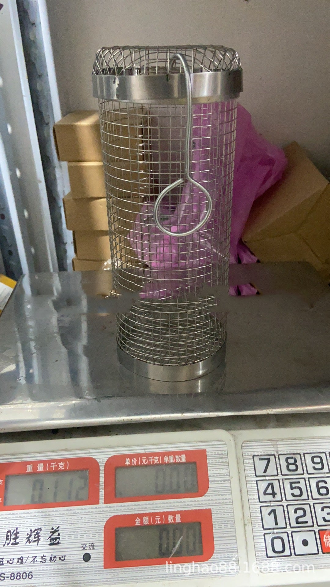 Rolling Grilling Basket Metal BBQ Barbecue Basket Net Outdoor