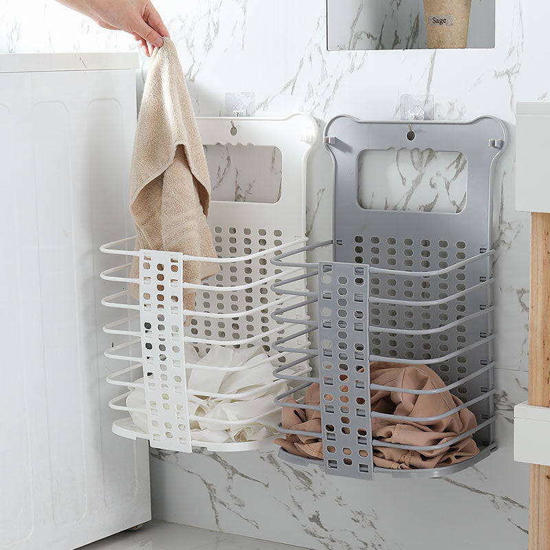 Foldable Laundry Storage Basket With Handle Dirty Cloth Organizer Basket