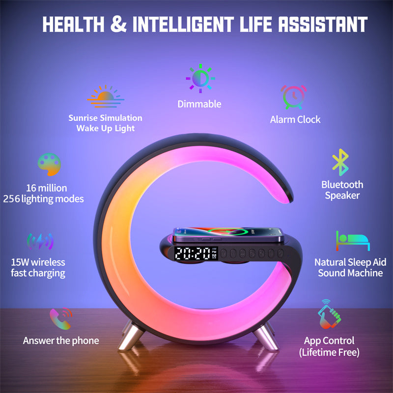 New Intelligent LED Lamp Bluetooth Speaker Atmosphere Lamp
