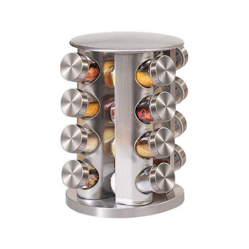 Kitchen Supplies Glass Rotary Seasoning Can Set Seasoning Can