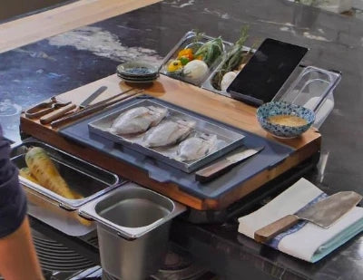 Vegetable Kitchen Cutting Board With Trays Storage Box Multifunction