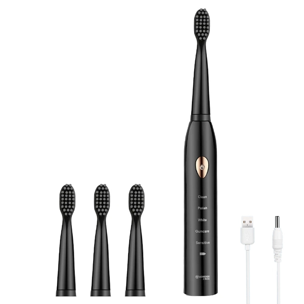 Ultrasonic Sonic Electric Toothbrush Rechargeable