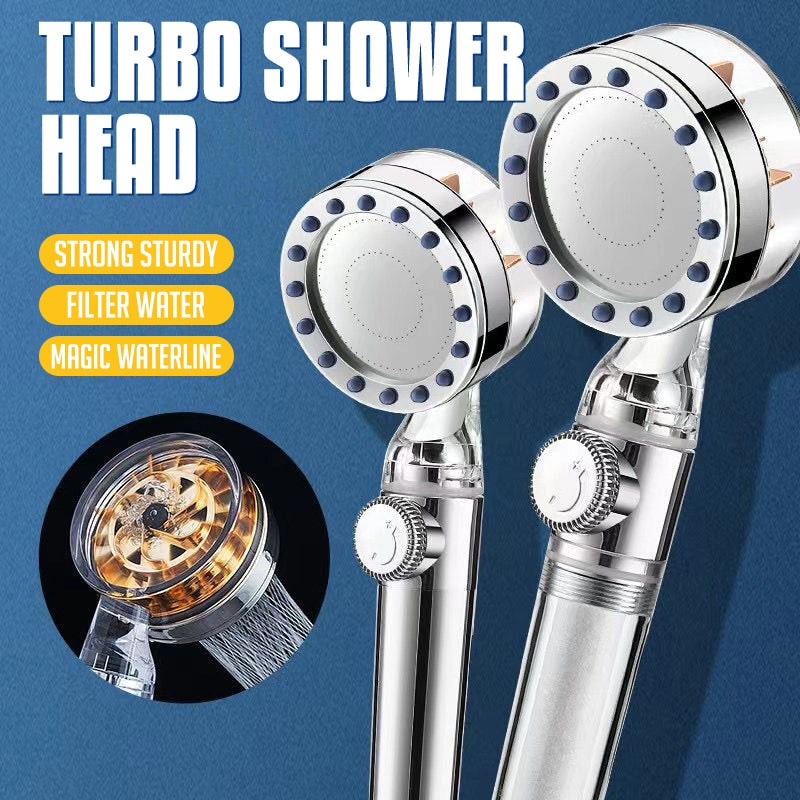 Pressurized Nozzle Turbo Shower Head One-Key