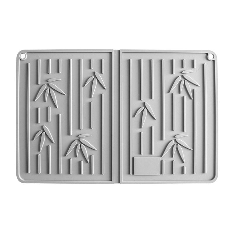 Foldable Drain Mat Kitchen Silicone Dish